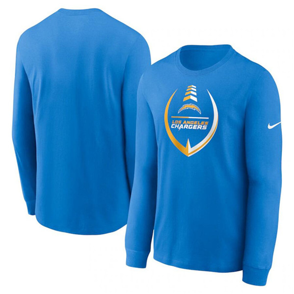 Men's Los Angeles Chargers Light Blue Icon Legend Performance Long Sleeve T-Shirt